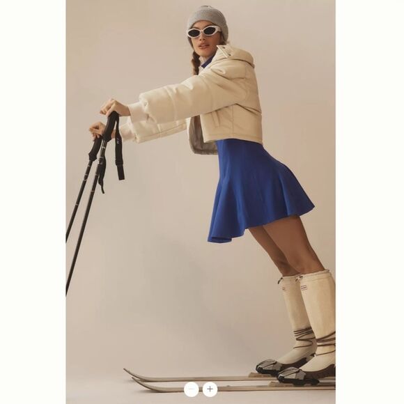 Daily Practice by Anthropologie Long-Sleeve Flouncy Mini Dress - Picture 4 of 4